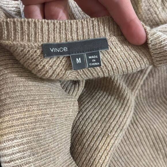 Vince Crew Neck Long Sleeves Ribbed Wool & Yak Tunic M - Picture 6 of 7